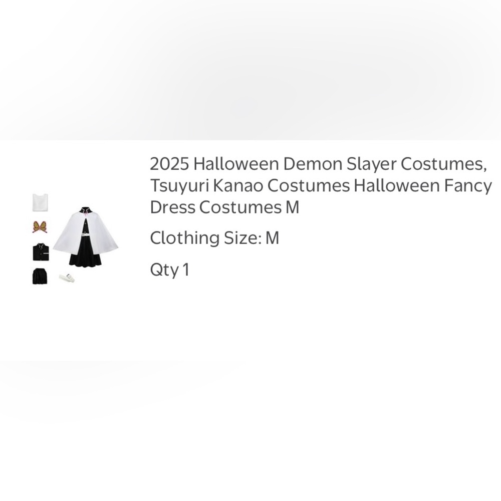Stylish Demon Slayer Costume for Kids - Black and White